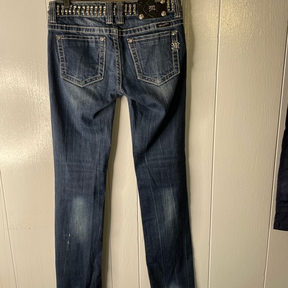 Miss Me Womens Size 27 Lowrise Straight Leg Jeans Blue 3124 - Picture 13 of 14